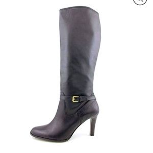 Lauren By Ralph Lauren RLL Black Bethan Buckle Boot, Size 8.5